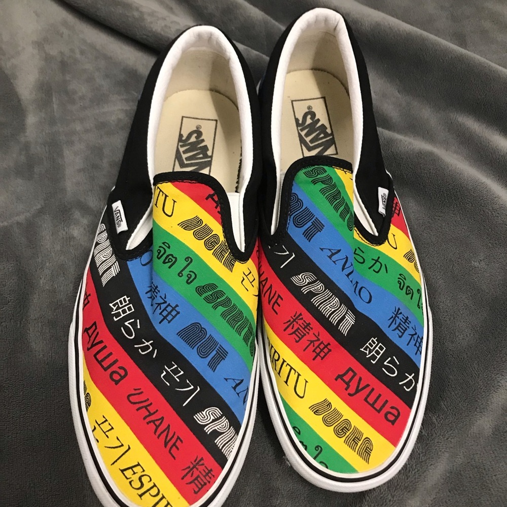 Vans Classic Slip On Spirit Multi Mens 10.5 Womens VN0A4U38WK2